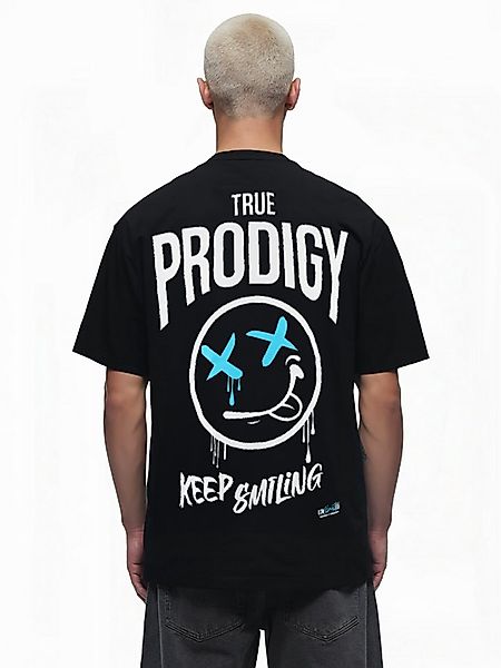trueprodigy Oversize-Shirt Kenji Logoprint Rundhals dicker Stoff günstig online kaufen