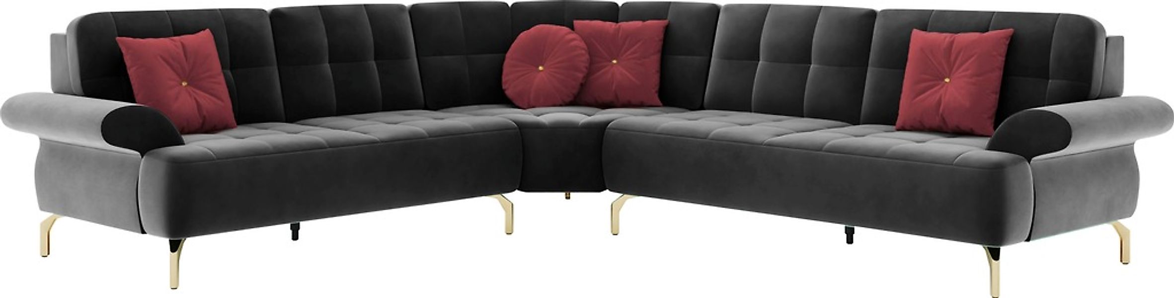 sit&more Ecksofa »Orient 1 L-Form«, inkl. 4 Zierkissen mit Strass-Stein, go günstig online kaufen