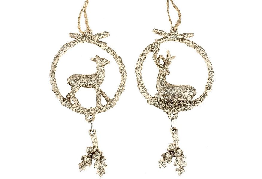 Macosa Home Christbaumschmuck Gold Dekohänger Hängedekoration Weihnachten R günstig online kaufen