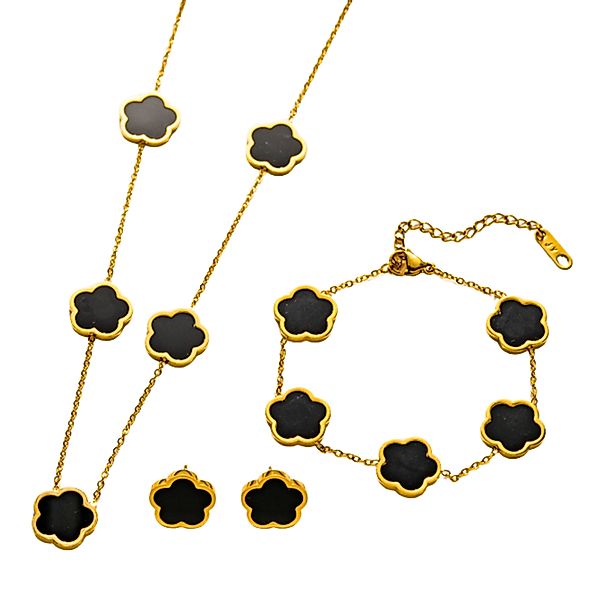 GOLDKLEIN Schmuckset Blume Schmuck Set Gold günstig online kaufen
