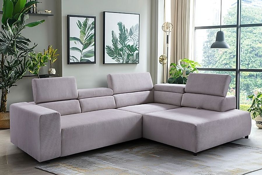 exxpo - sofa fashion Ecksofa »VITTORIO mit Komfortfunktionen, bequem und mo günstig online kaufen