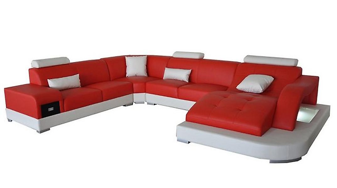 JVmoebel Sofa Leder Eck Sofa Eck Wohnlandschaft Garnitur Design Modern Couc günstig online kaufen