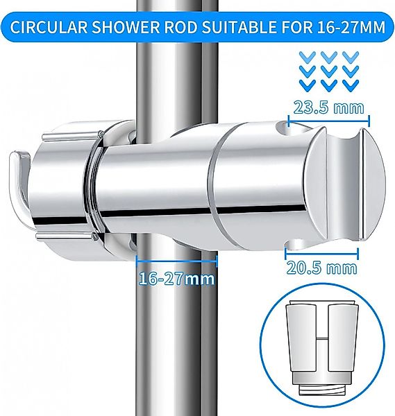 FELIXLEO Handbrause Universal Handbrause Halterung 16-27 mm Verstellbar Bra günstig online kaufen