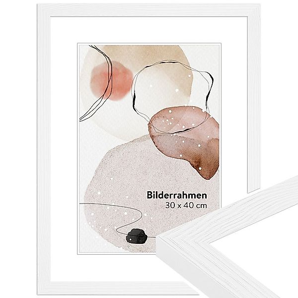 WANDStyle Bilderrahmen H300, Weiß, aus Massivholz günstig online kaufen