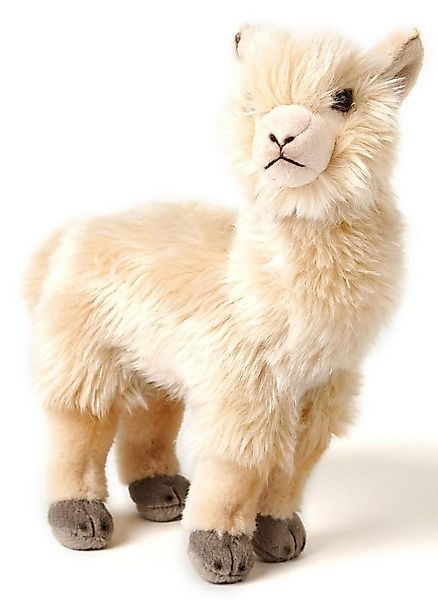 Uni-Toys Kuscheltier Alpaka beige, stehend - 23 cm (Höhe) - Plüsch-Lama - P günstig online kaufen