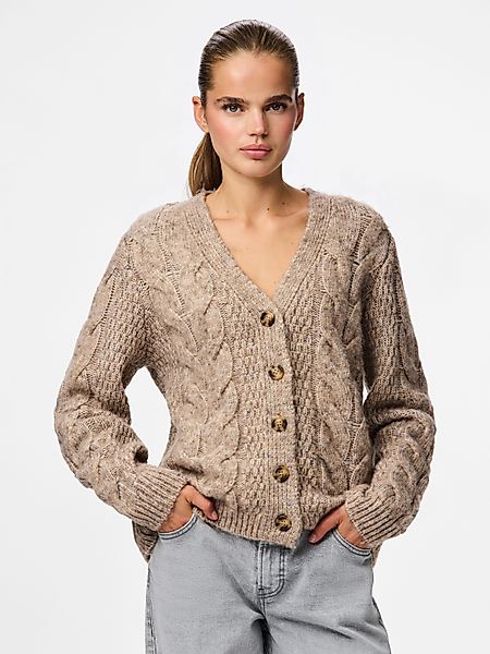 pieces Strickjacke PCNINA LS V-NECK KNIT günstig online kaufen