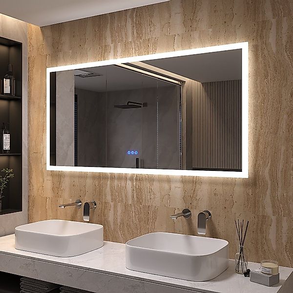 AQUALAVOS Badspiegel LED Spiegel 140x70 cm günstig online kaufen