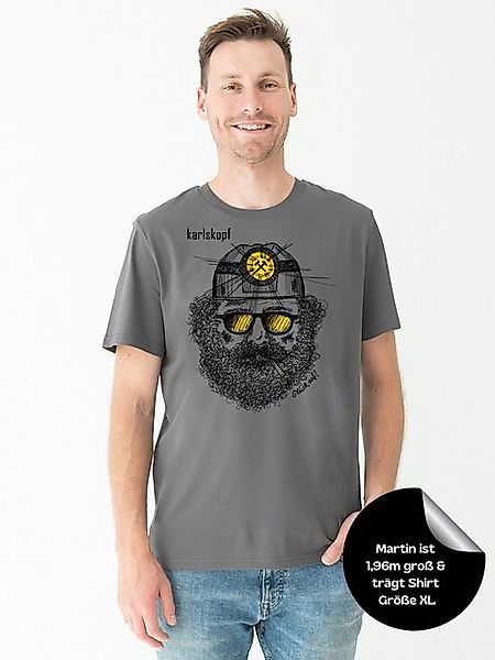 karlskopf Print-Shirt Rundhalsshirt Basic BERGMANN günstig online kaufen