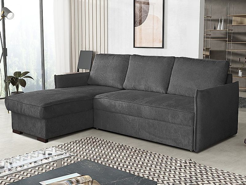 MIRJAN24 Ecksofa Megan Cord, mit Bettkasten günstig online kaufen