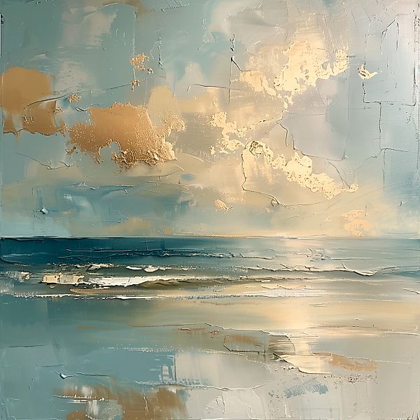 queence Acrylglasbild "Ein Tag am Meer" Abstrakt  Abstrakte  Formen  Gemäld günstig online kaufen