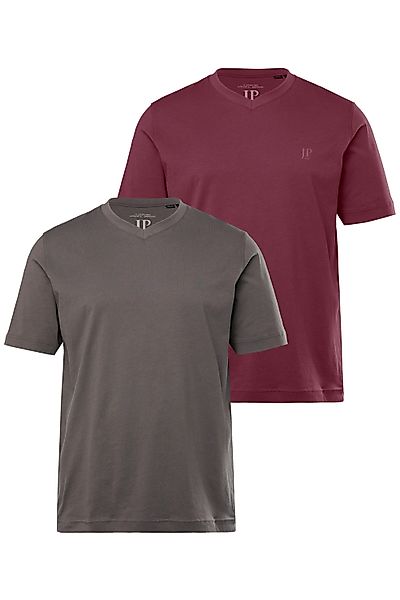 JP1880 T-Shirt T-Shirt V-Ausschnitt Halbarm bis 8 XL (2-tlg) günstig online kaufen