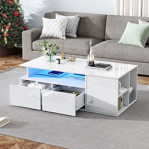 OKWISH Couchtisch mit viel Stauraum (Satztisch, günstig online kaufen