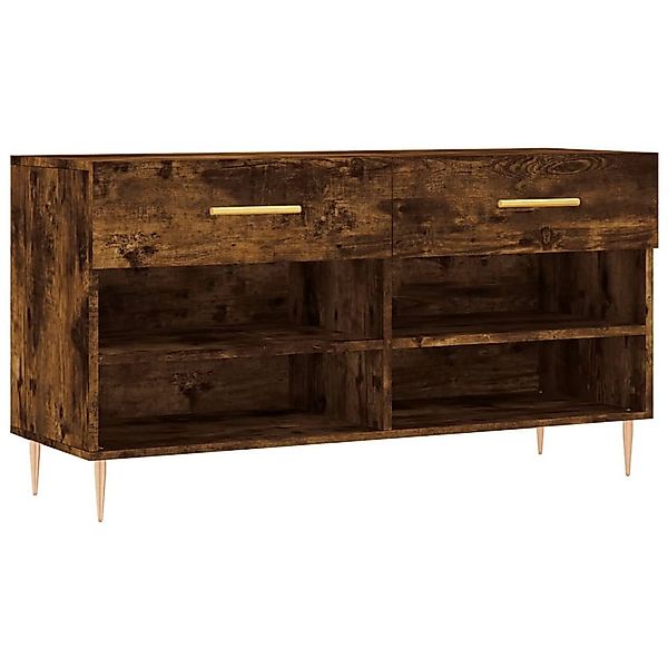vidaXL Schuhregal Schuhbank Räuchereiche 102x35x55 cm günstig online kaufen