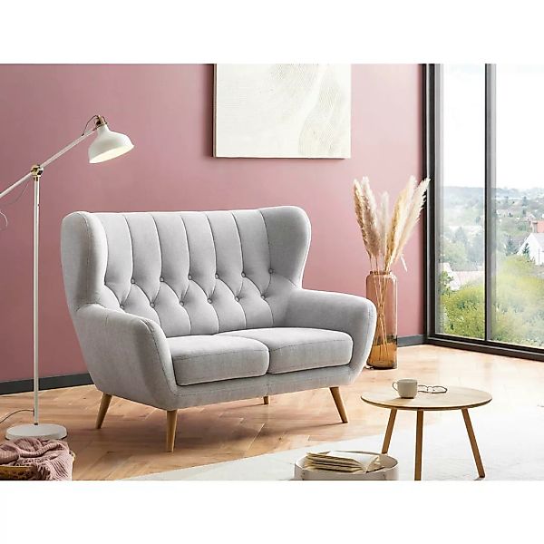 Sofa hellgrau B/H/T: ca. 137x101x95 cm günstig online kaufen