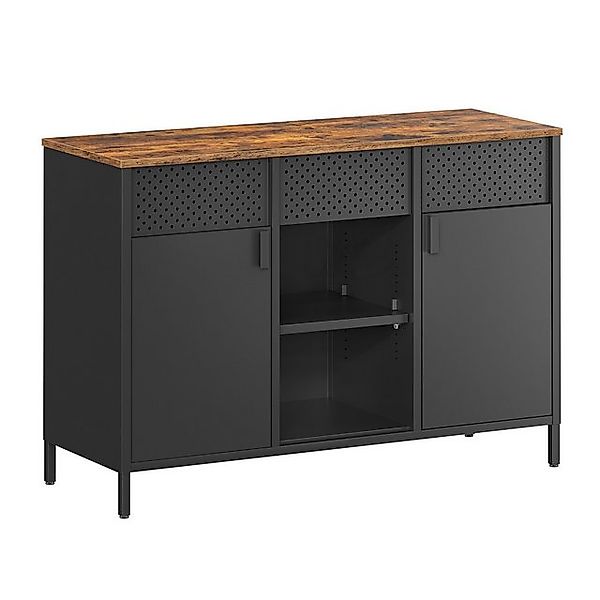 SONGMICS Aktenschrank Aufbewahrungsschrank (Metallschrank, Schrank mit Dopp günstig online kaufen