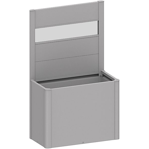 Biohort Sichtschutz Pflanzbeet Belvedere m. Acrylglas Gr. 100 Silber-Metall günstig online kaufen