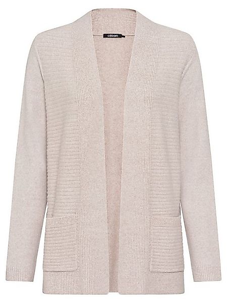 Olsen Cardigan mit seitlichen Schlitzen am Saum günstig online kaufen