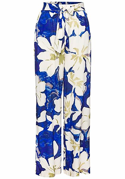 Vivance Palazzohose, mit großem Blumendruck günstig online kaufen