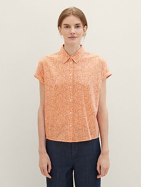 TOM TAILOR Kurzarmbluse Bluse mit Allover Print günstig online kaufen