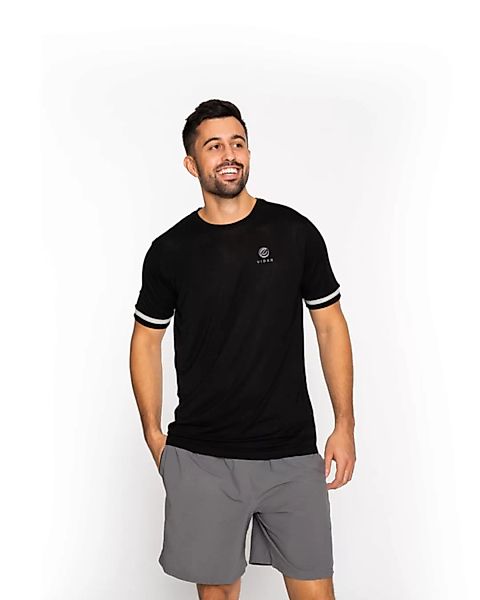 Sport T-shirt Aus Tencel - Lyocell In Schwarz "Attitude" günstig online kaufen
