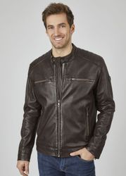 bugatti Lederjacke BUAMADEO (1-St) mit Stehkragen günstig online kaufen