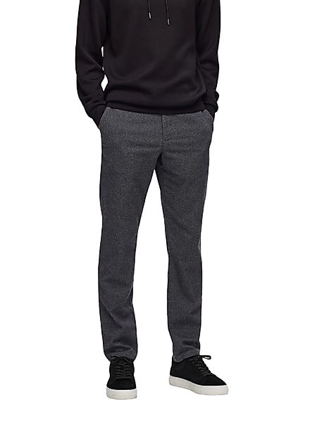 Selected Homme Herren Chino Hose SLH175-SLIM MILES BRUSHED - Slim Fit Blau günstig online kaufen
