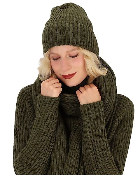 halsüberkopf Accessoires Strickmütze Strickmütze Strickmütze mit breitem Um günstig online kaufen