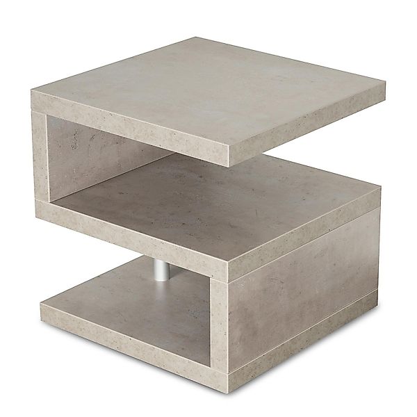 Levandeo® Couchtisch, Couchtisch Sigi 44x44x44cm Betonoptik günstig online kaufen