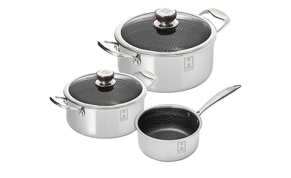 Hensslers Topfset   ¦ silber ¦ Edelstahl Töpfe & Pfannen & Zubehör > Topf u günstig online kaufen