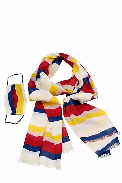COLLEZIONE ALESSANDRO Modeschal "Rainbow" 1 Stk. tlg. mit passender Mund-Na günstig online kaufen