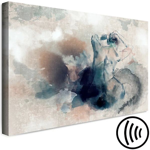 Wandbild Ein Mann invertiert - eine stilisierte Aquarell-Abstraktion XXL günstig online kaufen