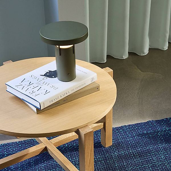 HÜBSCH LED-Akku-Tischlampe BringMe Mini, dunkelgrün, 20 cm günstig online kaufen