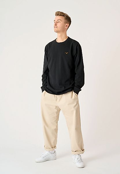 Cleptomanicx Langarmshirt "Ligull Boxy 2", mit kleiner Möwenstickerei günstig online kaufen