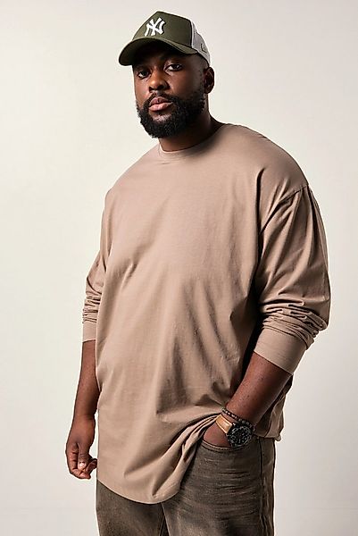 STHUGE T-Shirt Langarmshirt Basic oversized bis 8 XL günstig online kaufen