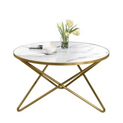 HOLTICO Couchtisch Runder Beistelltisch Wohnzimmertisch Sofatisch günstig online kaufen