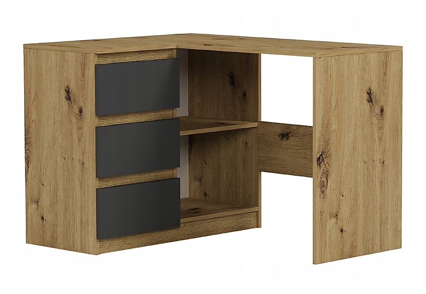 Home Collective Eckschreibtisch mit 3 Schubladen günstig online kaufen