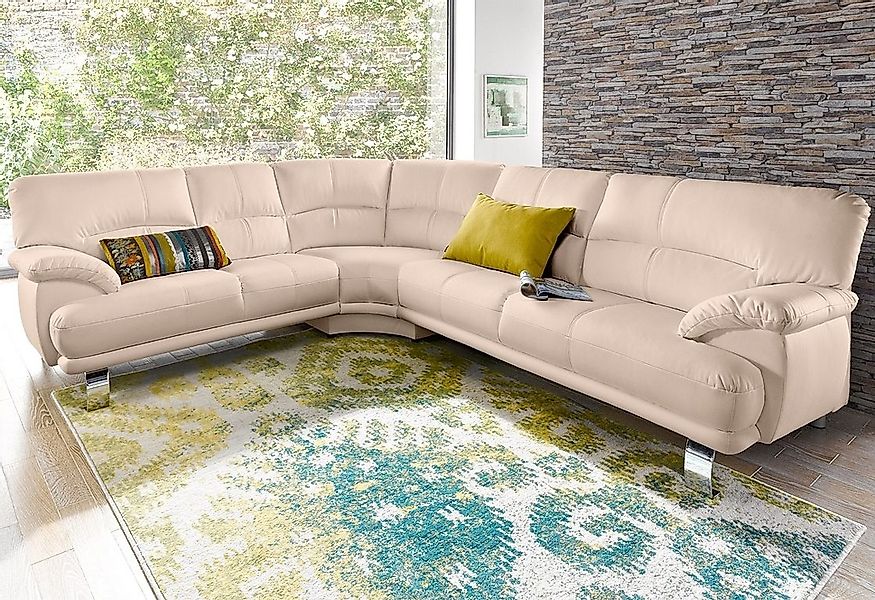 TRENDMANUFAKTUR Ecksofa "Cecilia in italienischem Design, modern und komfor günstig online kaufen