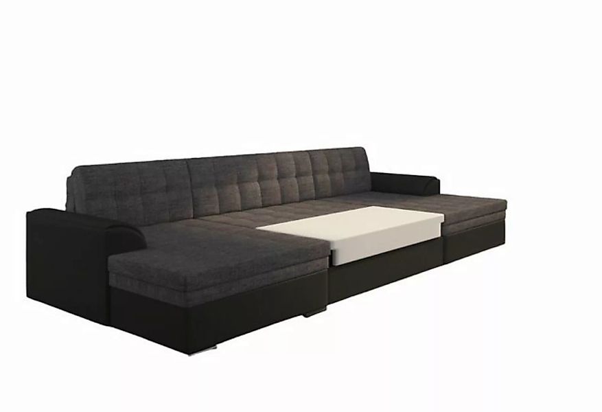 JVmoebel Ecksofa Klassisch Design Ecksofa Bettfunktion Couch Leder Textil S günstig online kaufen