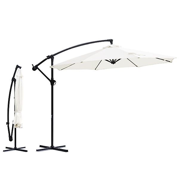 Sekey Sonnenschirm Ø300cm Gartenschirm mit ständer, günstig online kaufen