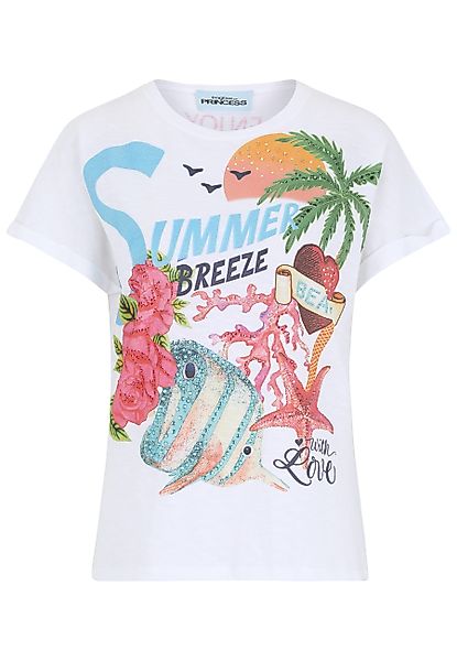 Frogbox T-Shirt mit Schmucksteinen günstig online kaufen