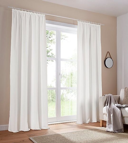 OTTO home Vorhang Parry (2 St), Kräuselband, blickdicht, Polyester, 2-er Se günstig online kaufen