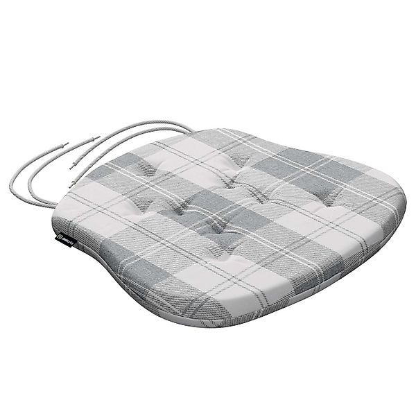 Stuhlkissen Peter mit Bindeschnur, weiß-grau , 41x 38 x 3,5 cm, Edinburgh ( günstig online kaufen