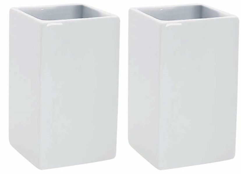 spirella Zahnputzbecher QUADRO, (Spar-Set, 2-St), ** günstig online kaufen