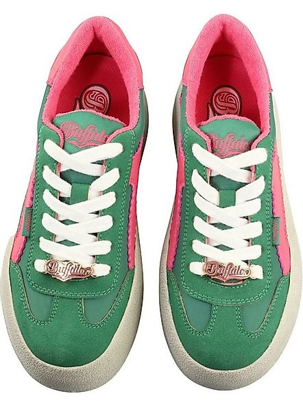 Buffalo Buffalo Sneaker Low Cajo Grün/Pink 38 Sneaker günstig online kaufen