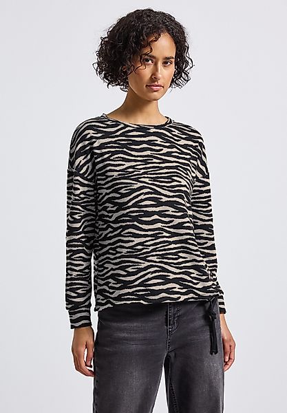 STREET ONE Langarmshirt mit grafischem Muster günstig online kaufen