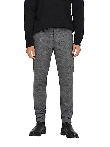 Only & Sons Herren Chino Hose ONSMARK SLIM CHECK 9887 - Slim Fit günstig online kaufen