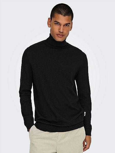 ONLY & SONS Stehkragenpullover ONSLOUI REG 12 MEL ROLL KNIT NOOS günstig online kaufen