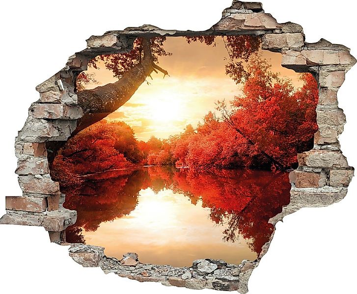 queence Wandtattoo Fluss (1 St), Wandsticker, Wandbild, selbstklebend, 3D, günstig online kaufen