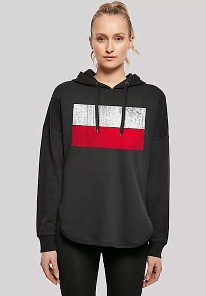 F4NT4STIC Kapuzenpullover Poland Polen Flagge distressed Print günstig online kaufen