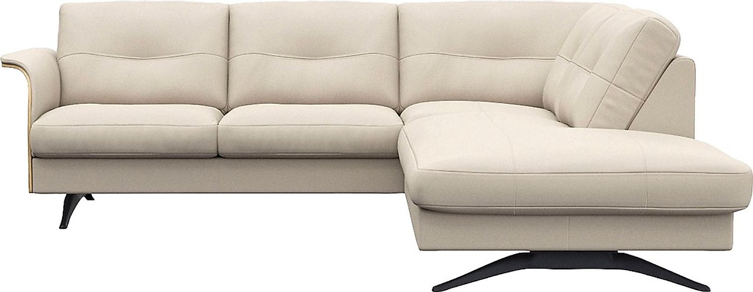 FLEXLUX Ecksofa "Glow, super bequem durch hochwertigem Sitzaufbau mit Feder günstig online kaufen